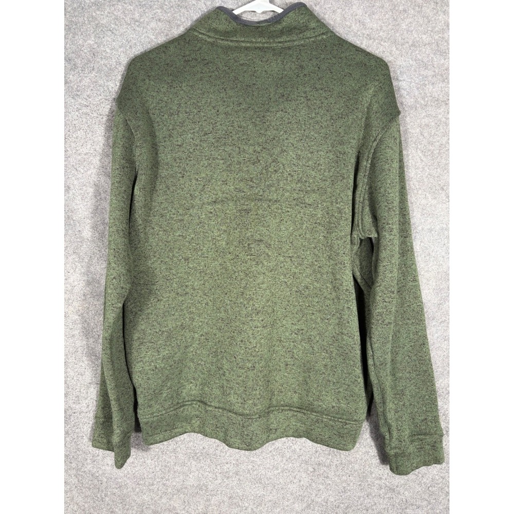 Eddie Bauer Mens Radiator Fleece Snap Mock Pullover Green Heather Large 1326578 - Picture 7 of 7